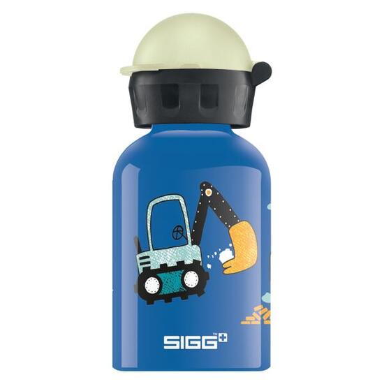 Gourde enfant SIGG Build Glow In The Dark 300 ml aluminium bleu