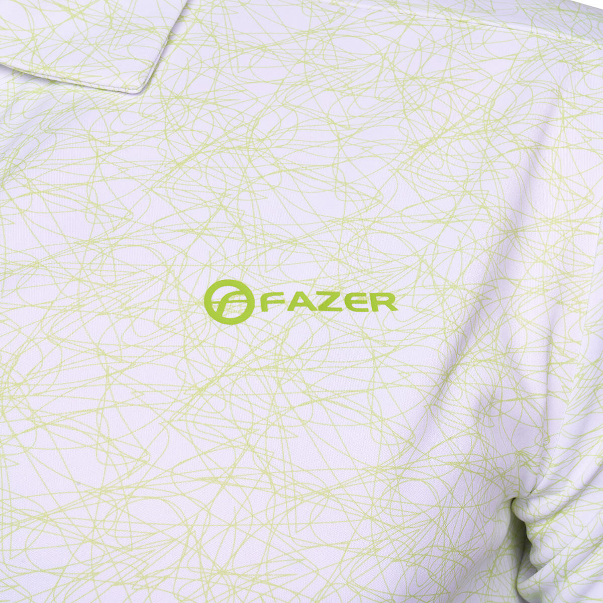 Fazer Men's Chester Scribble Golf Polo Shirt 3/4