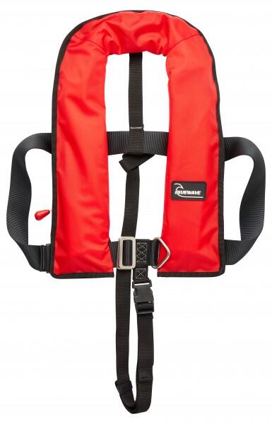 Bluewave 150N Automatic Lifejacket with harness & crutch strap 1/3
