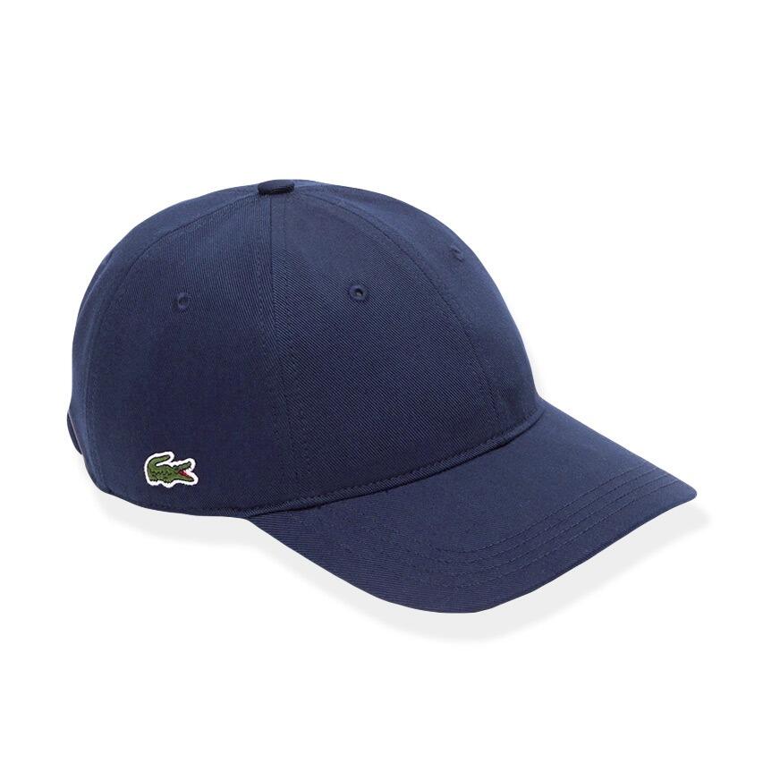 LACOSTE Cotton Twill Baseball Cap Navy