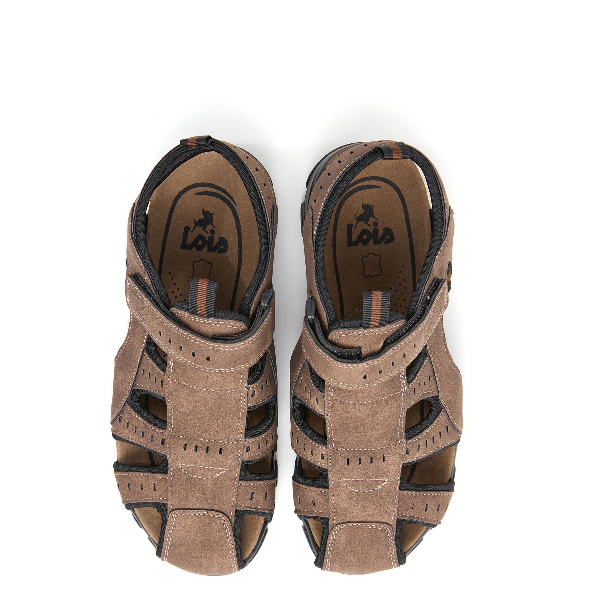 Sandalias Lois Hombre 86055 Marrones 4/5