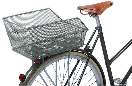 Fietsmand Cento FM Flower met vaste montage 38 x 24 x 11cm  - olijfgroen 3/6