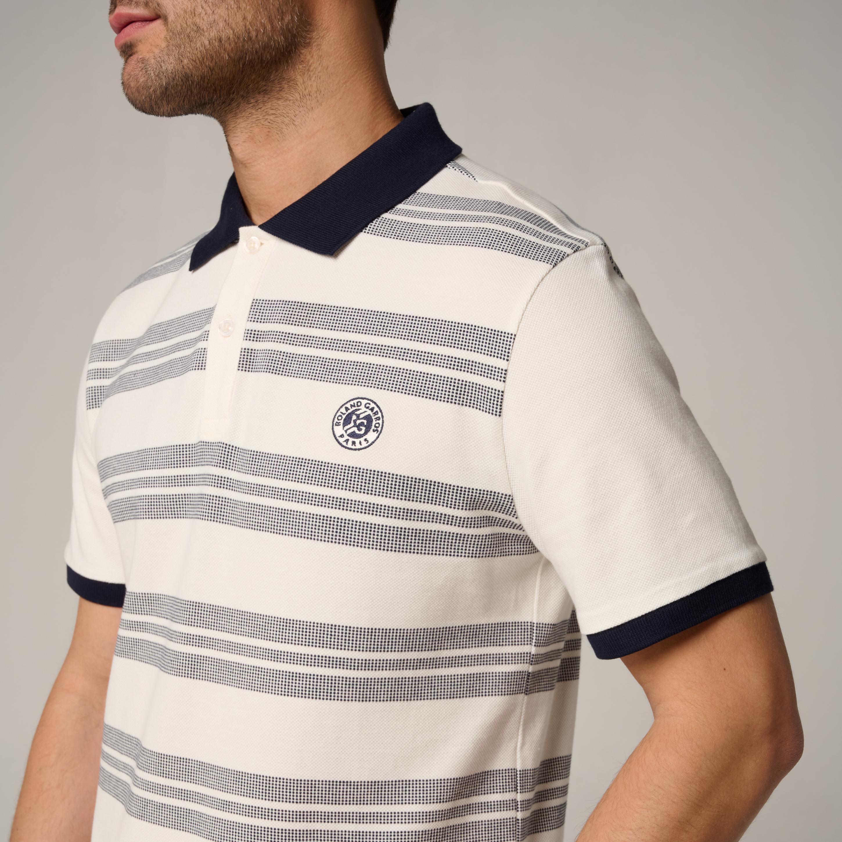 Polo Heritage Homme Roland-Garros - Ecru et Marine 2/5