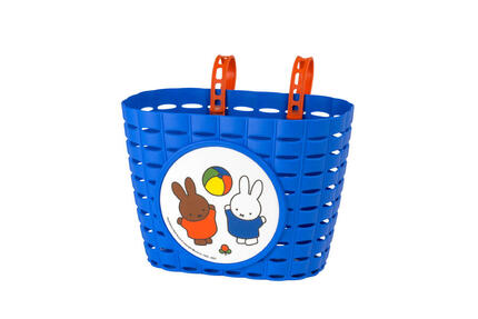 Panier à vélo Miffy en PVC bleu