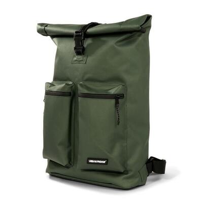 Urbanproof rolltop fietstas 20l groen voor pendelaars