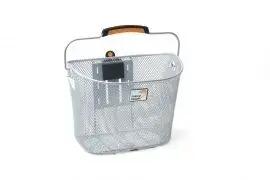 Fietsmand Toscane Smartlock – 19 liter Zilver