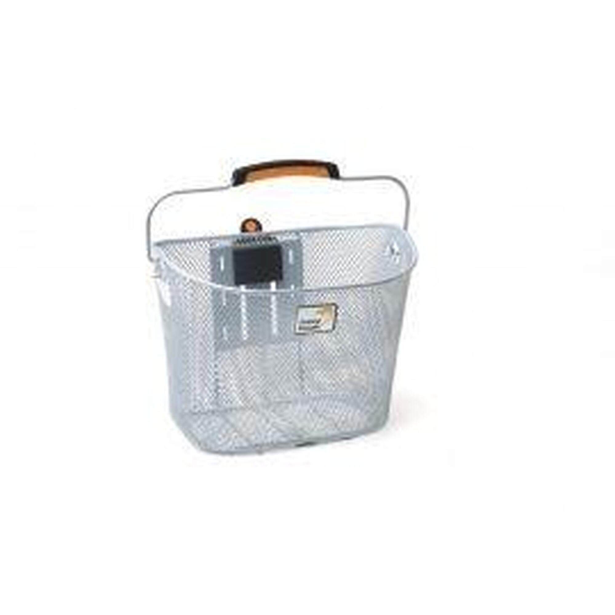 Kosz Rowerowy Tuscany Smartlock 19 Liter 34 X 25 X 25 Cm - Srebrny