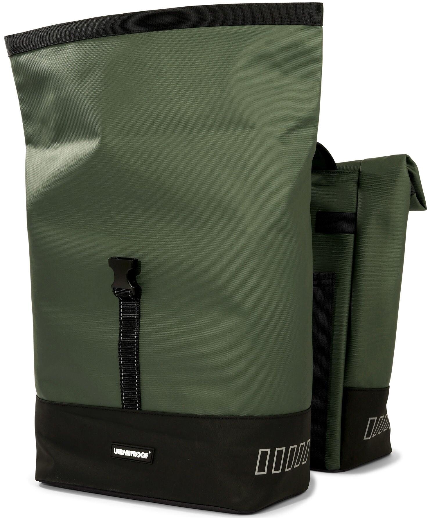 Urbanproof Rolltop Doppelfahrradbeutel 38 Liter Grün 7/7