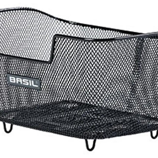 Basil Base M WSL - Stylish Bicycle Basket for E-Bikes - Black