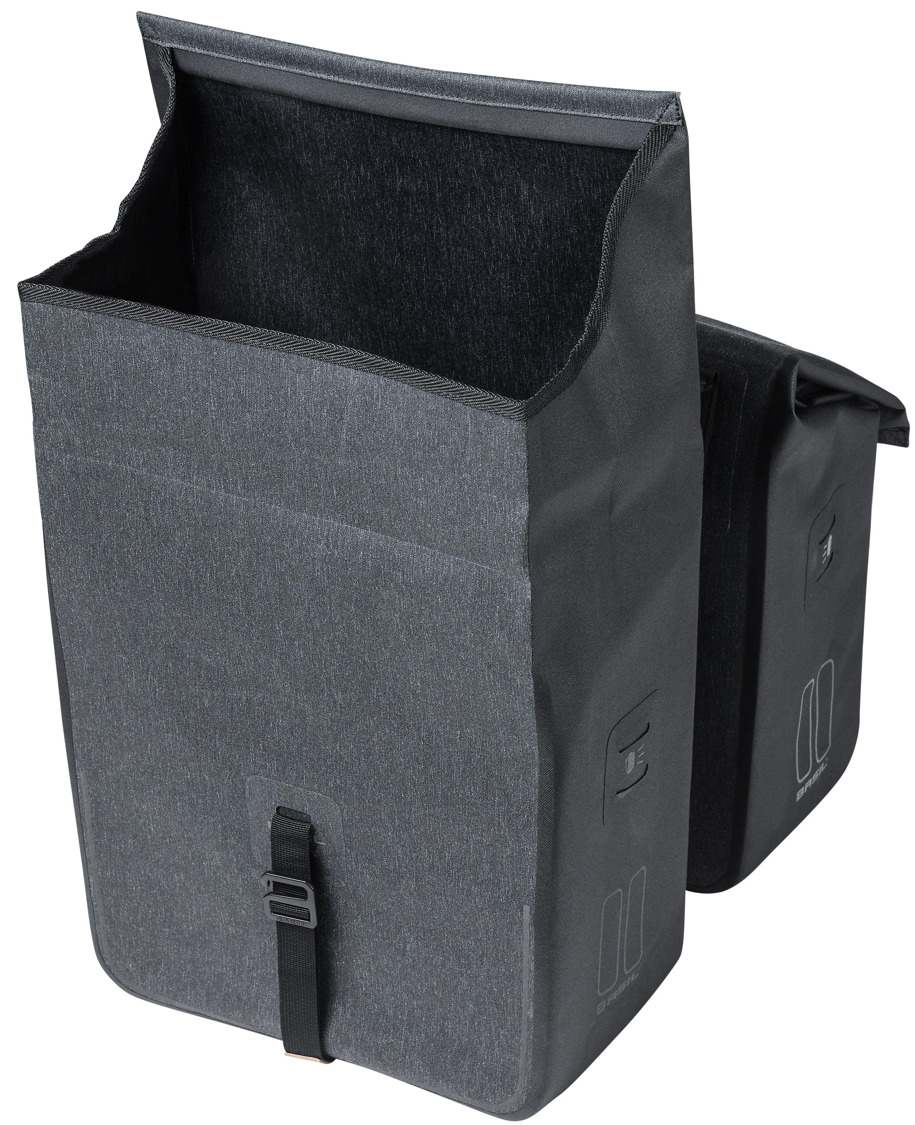 Basil Urban Dry Double Bicycle Bag - Gris 50L 7/7