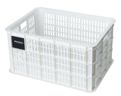 Basil Crate de Vélo L - Grand - 40 Litres - Blanc 3/6