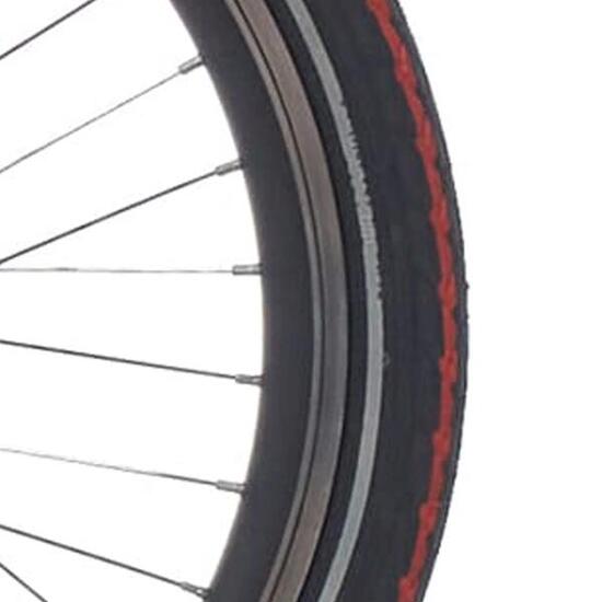 Pneumatico Deli Tire SA-206 22 x 175 nero con banda riflettente arancione.