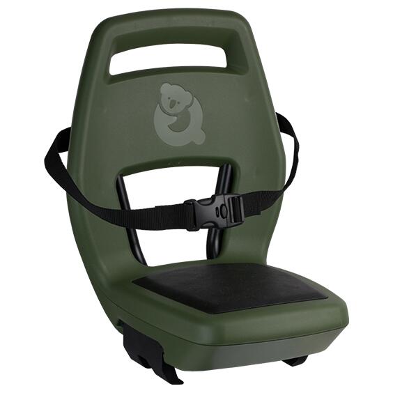 QIBBEL Kinderzitje achter 6+ Junior Groen/Zwart - voetsteunen - gordel
