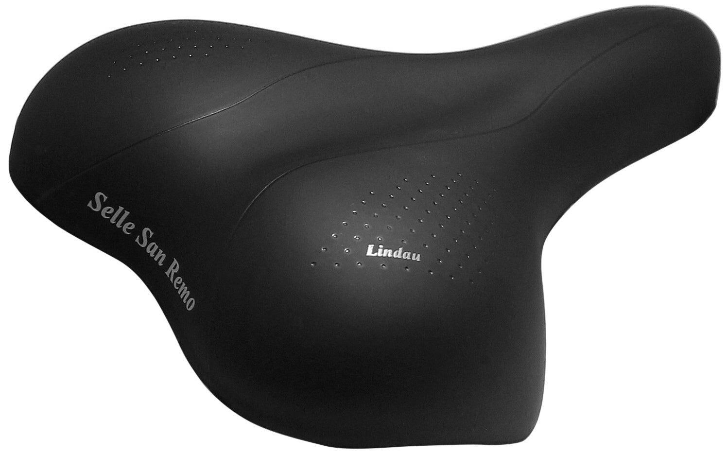 SELLE SAN REMO Sella Selle San Remo Lindau per City/Trekking con rivestimento PU nero.