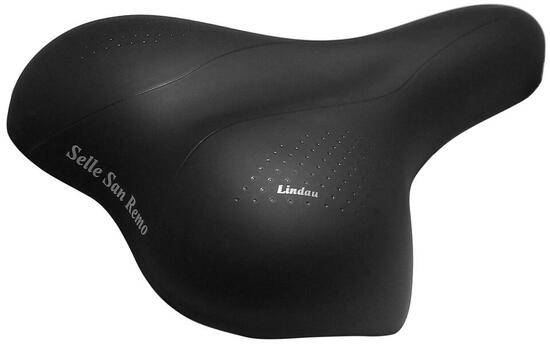 Selle San Remo Lindau pour Vélos de Ville et de Trekking - Noire