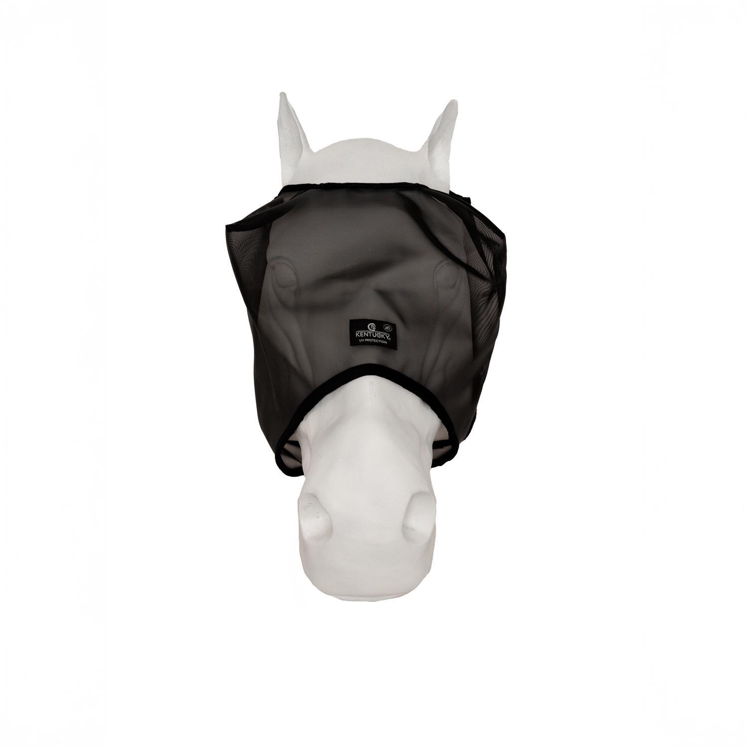 KENTUCKY HORSEWEAR Vliegenmasker Full - Classic - Zonder oren - Zwart
