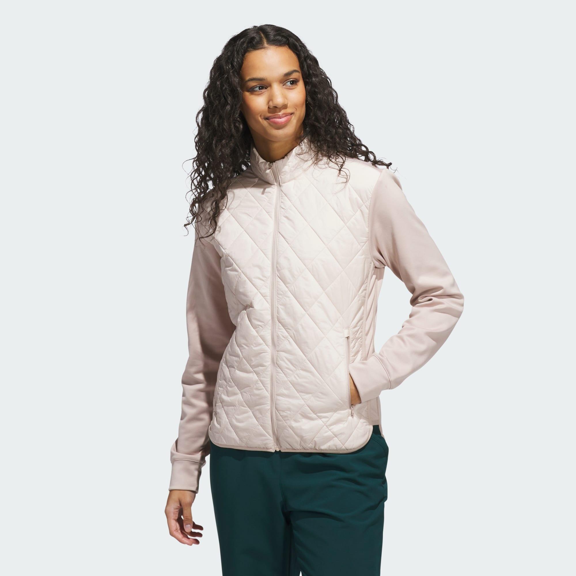 ADIDAS Chaqueta guateada Ultimate365 con cierre de cremallera