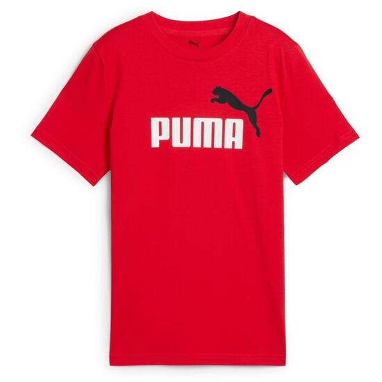 T-shirt Puma Ess 2 Color No.1 Logo Tee B, Rouge, Enfants