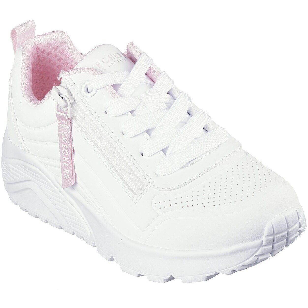 Baskets Skechers Uno Lite - Easy Zip, Blanc, Enfants 3/15