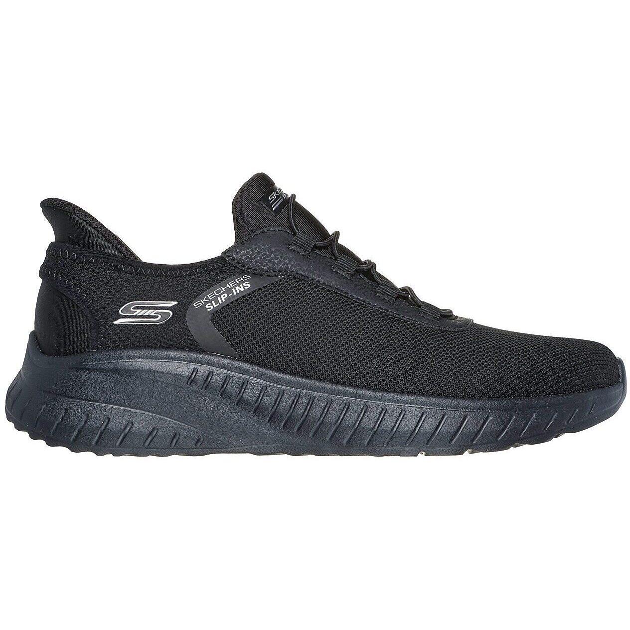 Calçado skechers bobs squad chaos - t, preto, homens