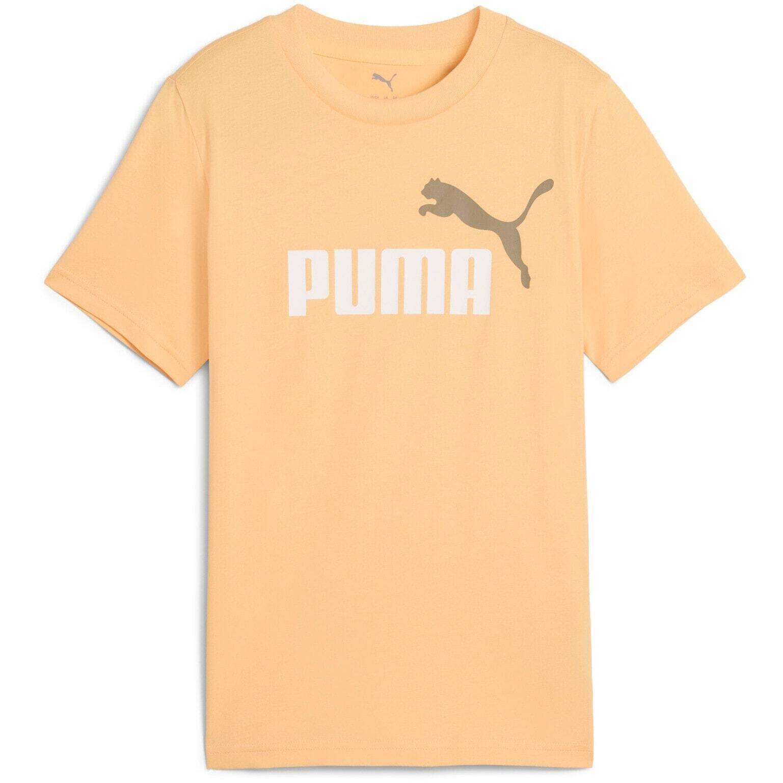 Tričko Puma Ess 2 Color No.1 Logo Tee B, Oranžový, Děti 1/3