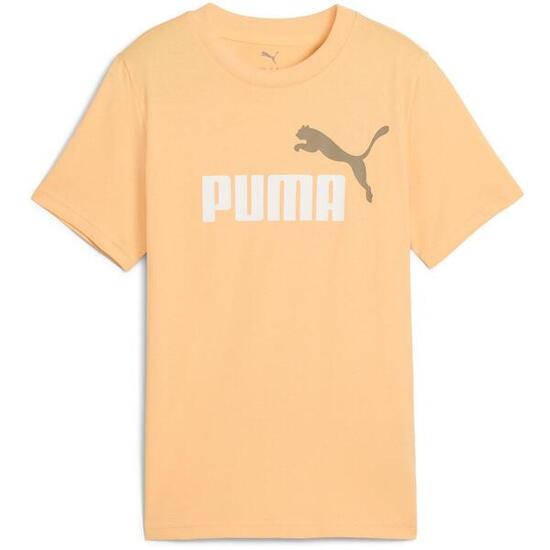 T-Shirt Puma Ess 2 Color No.1 Logo Tee B, Orange, Kinder