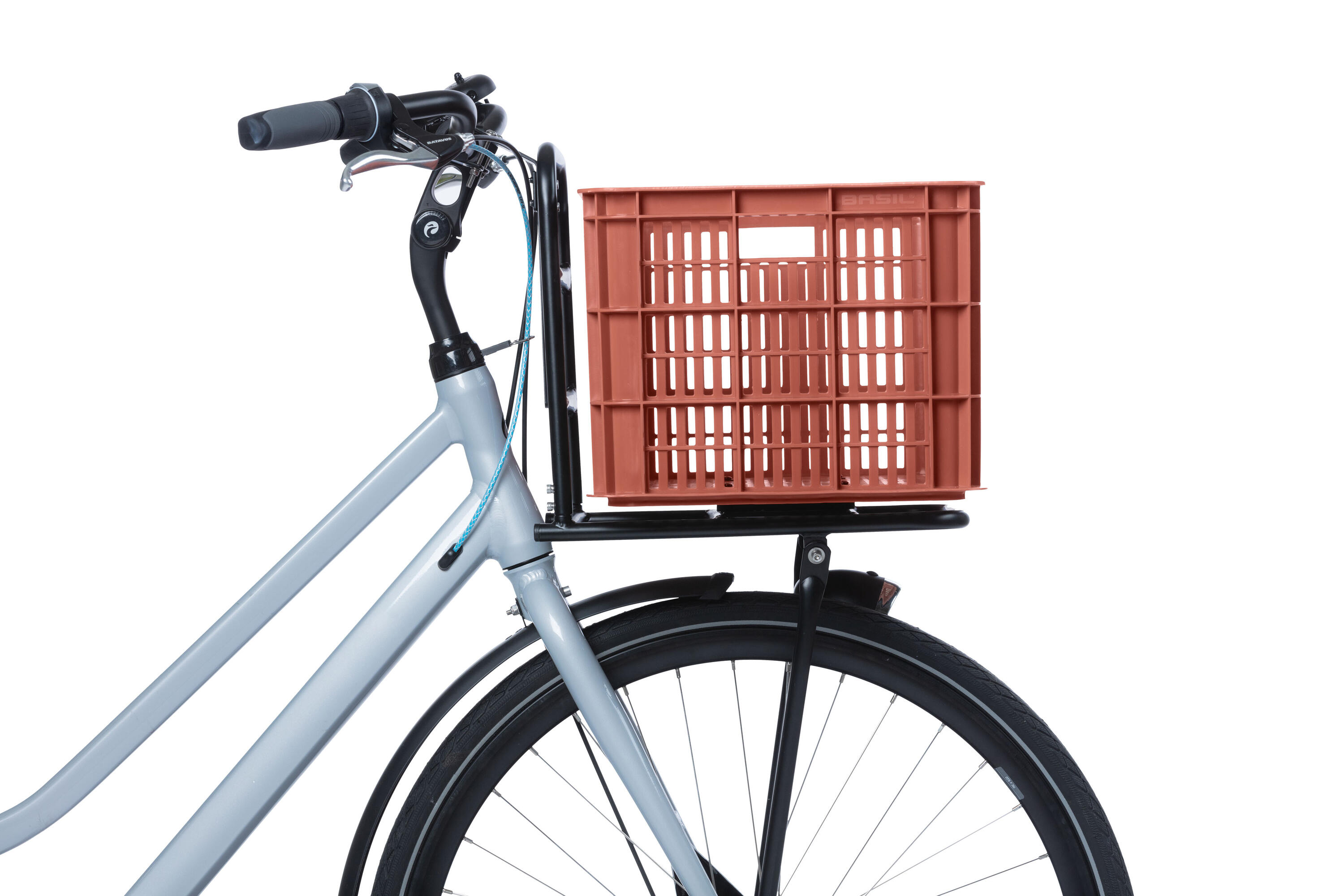 Basil Fietskrat L - 40 Liter - Rood - Duurzaam en Ruim 3/7