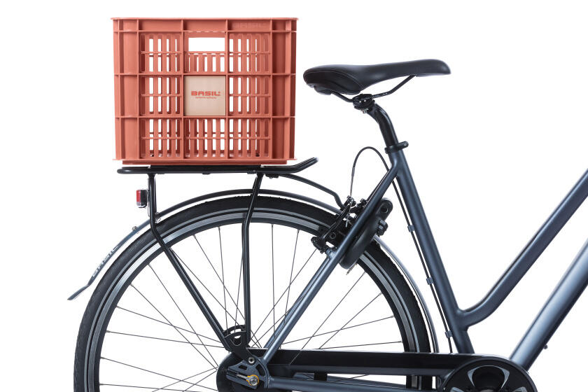 Basil Caisse à Vélo L - 40 Litres - Rouge - Durable et Spacieuse 6/7