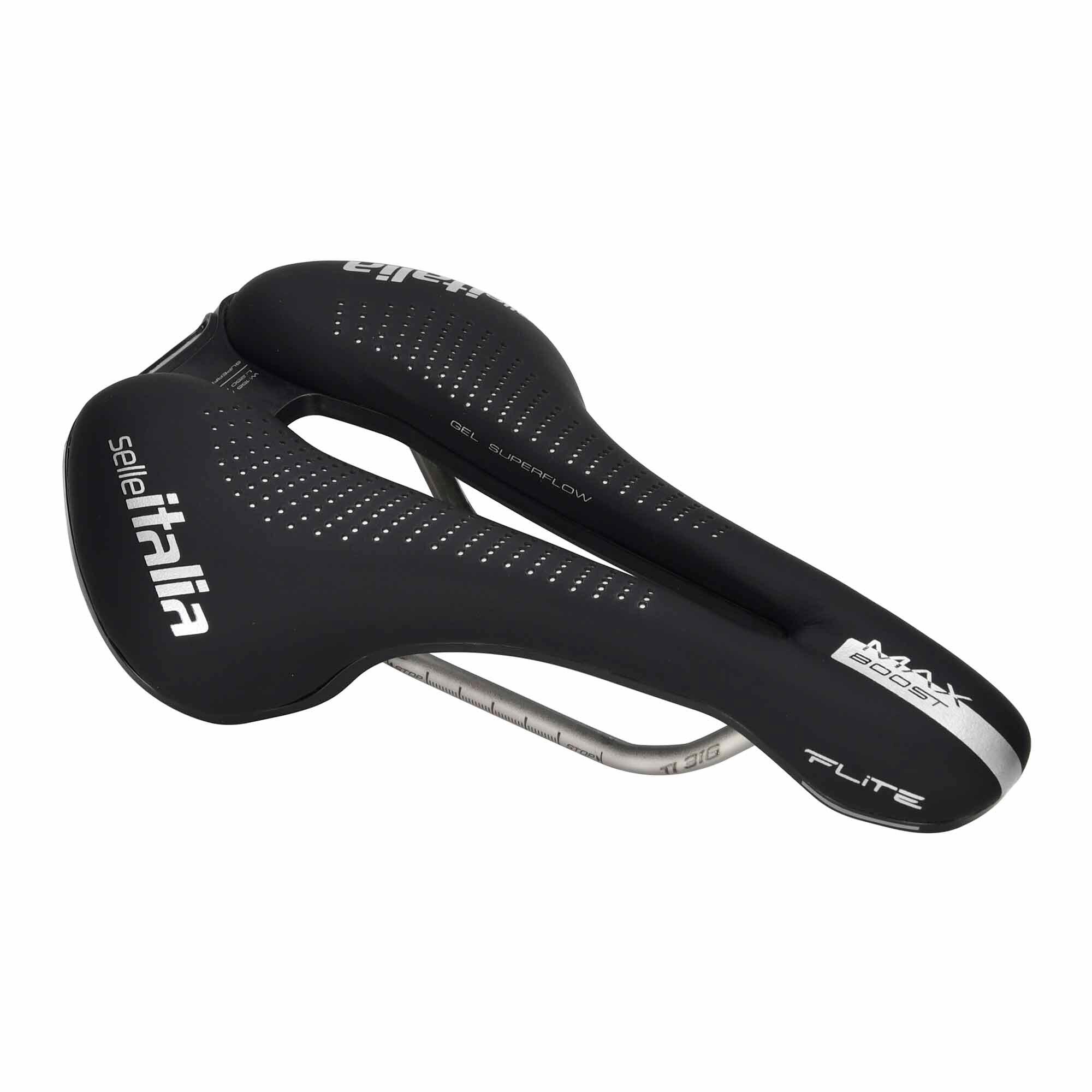 Fietszadel MAX FLITE Boost Gel Superflow Titanium L3 Zwart 2/6