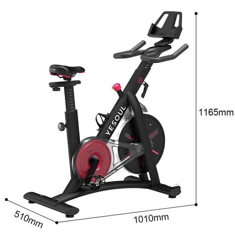 Bicicletta da indoor, resistenza magnetica, pieghevole, YESOUL S3 – Nero 6/7