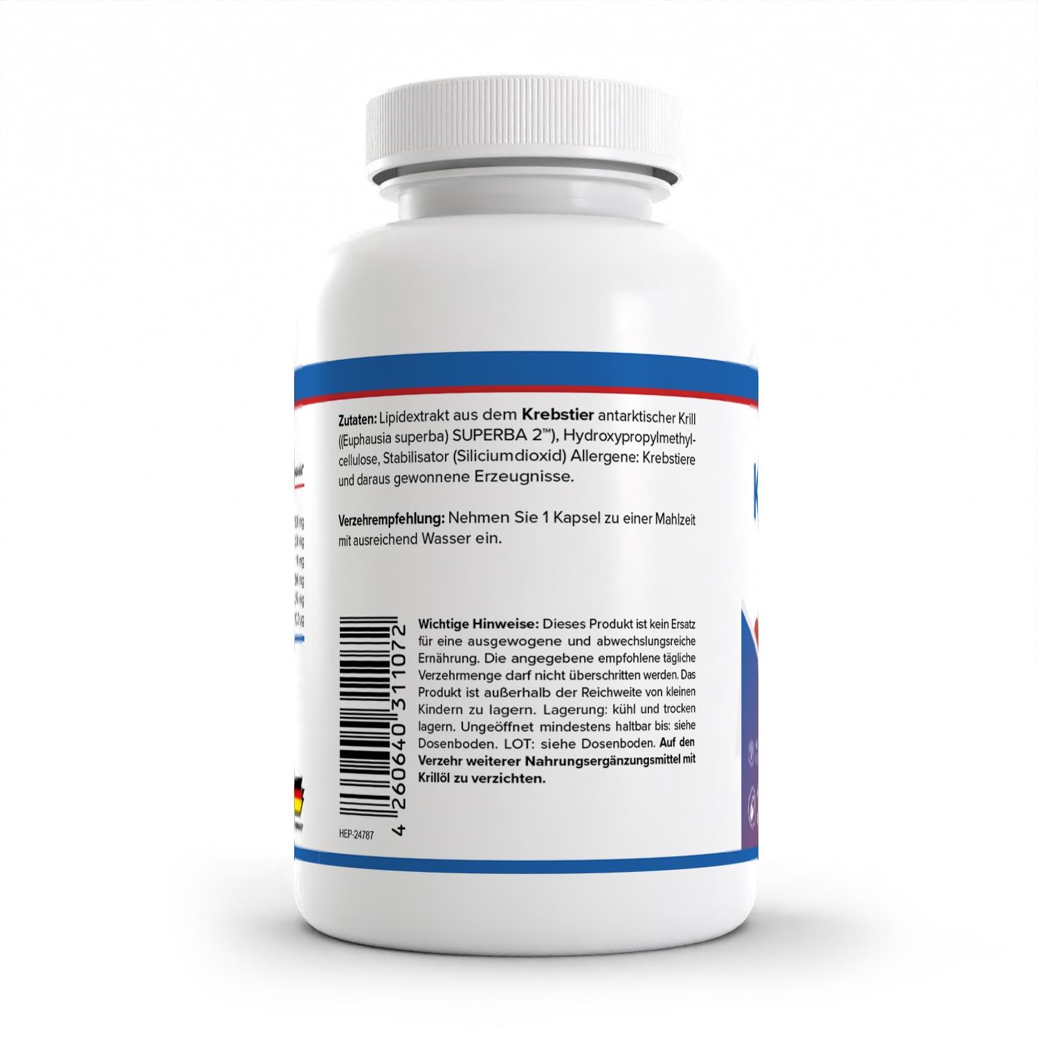 Zec+ Health+ Krill Oil (120) Unflavoured - Vitamines, minéraux et santé 3/4