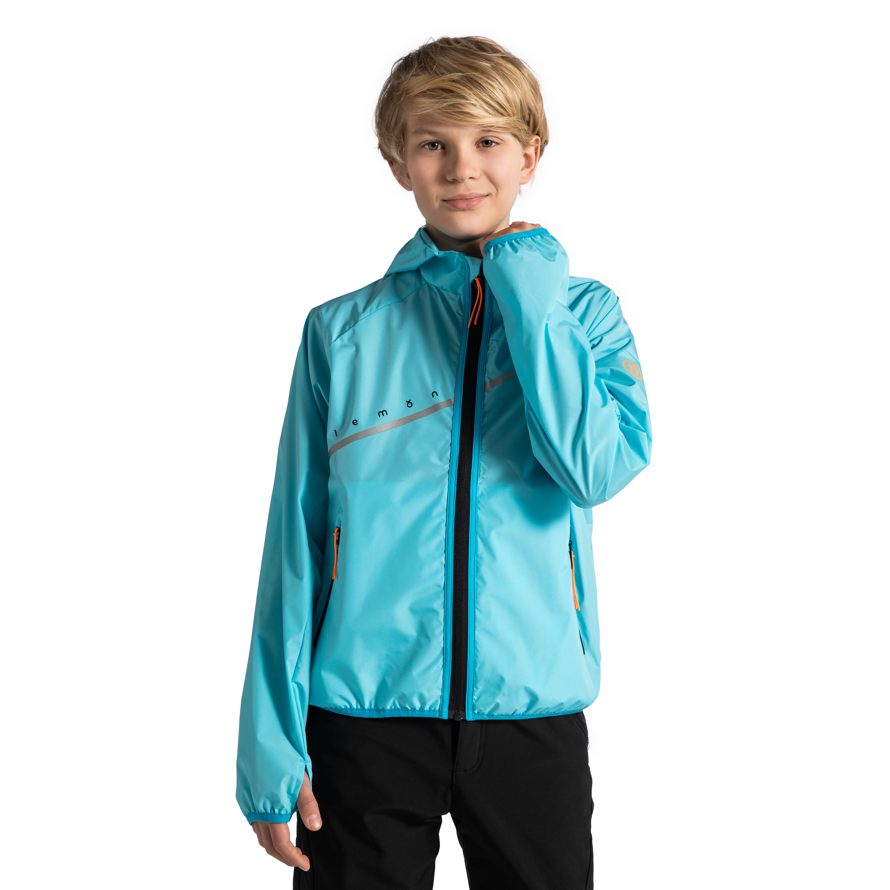 LEMON EXPLORE Kinder Wanderjacke wasserdicht WL5 türkis