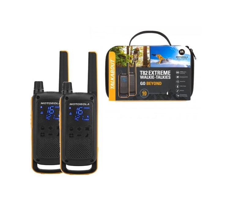 WalkieTalkie Pack 2 Unid IPX4 Linterna integrada Motorola T82 Extreme 2/5