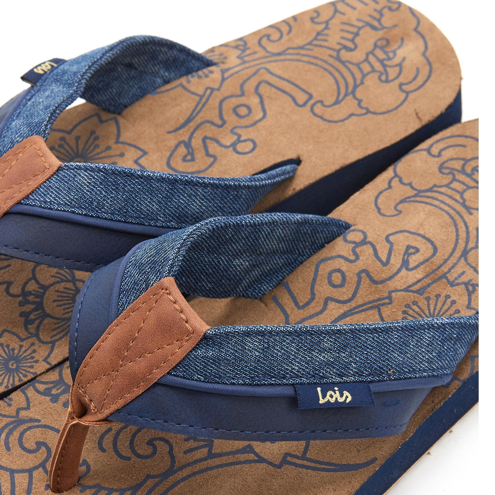 Sandalias Lois Hombre   86110 Azules 5/5