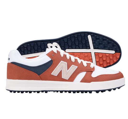 New Balance 480 SL, Sapatos de golfe para homem, Brick 7/7