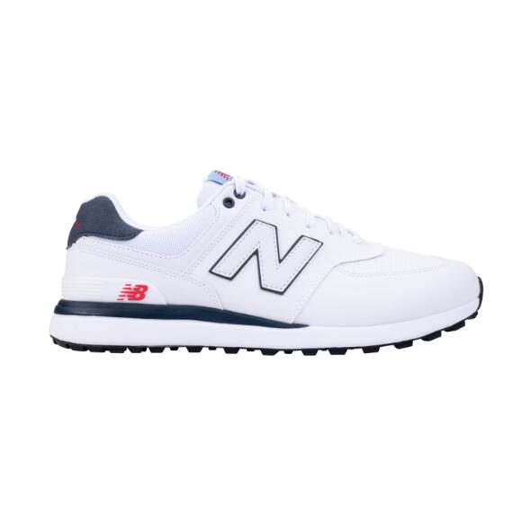 New Balance 574 Greens VS, Sapatos de golfe para homem, Branco 2/5