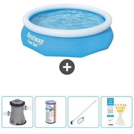 Piscine Gonflable Ronde Fast Set - 305x76 cm + Accessoires CB58