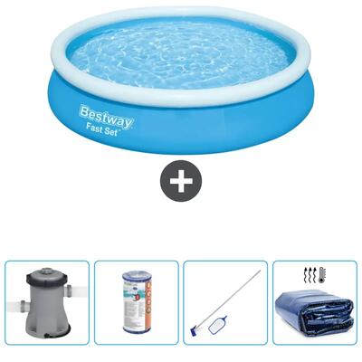 Bestway fast set rond - 366x76 cm + accessoires cb57