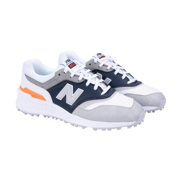 NEW BALANCE New Balance G 997 SL, Herren Golfschuhe, Weiß/Navy/Orange
