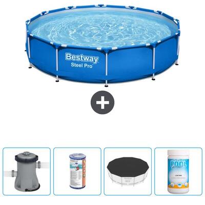 Bestway steel pro rond - 366x76 cm + accessoires cb51