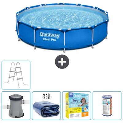 Bestway steel pro rond - 366x76 cm + accessoires cb19
