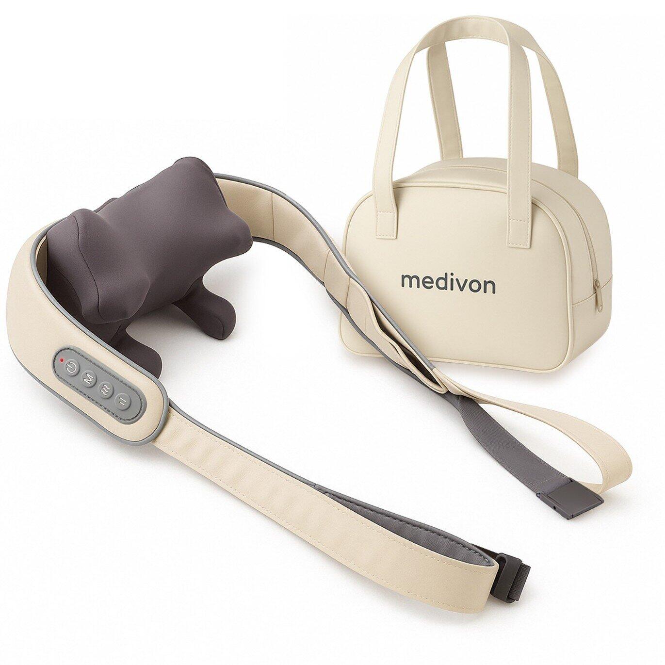 Masażer ugniatający Shiatsu 3D do szyi, karku MEDIVON Sooth + Torba