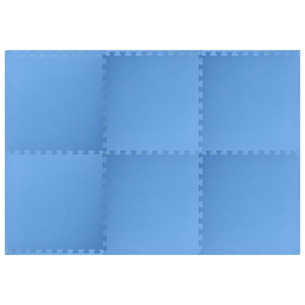 Vidaxl EVA-Schaum Bodenmatten Set von 6 Blau 2/4