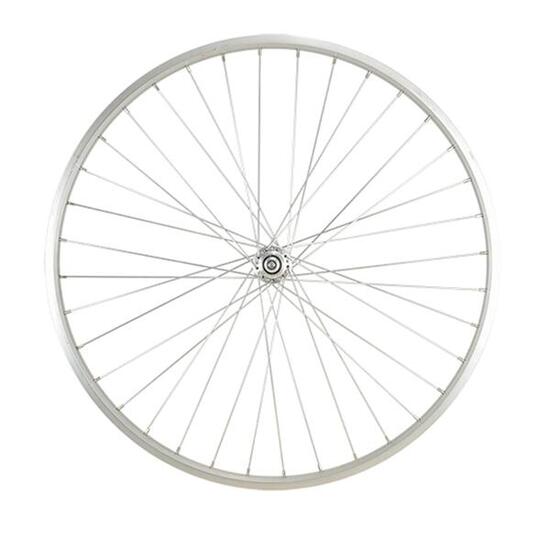 Ruota anteriore per bici con dado asse solido cerchio in alluminio Velox 650 X