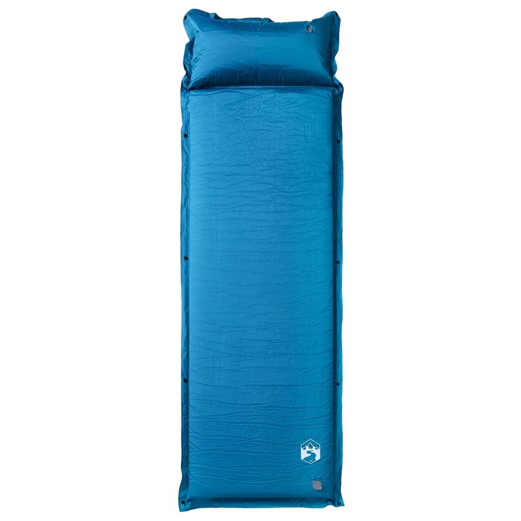Vidaxl Selbstaufblasbare Campingmatratze mit Kissen - 1 Person - Türkis 2/4