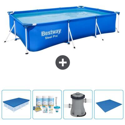 Bestway steel pro rechthoekig - 300x201x66 cm + accessoires cb1