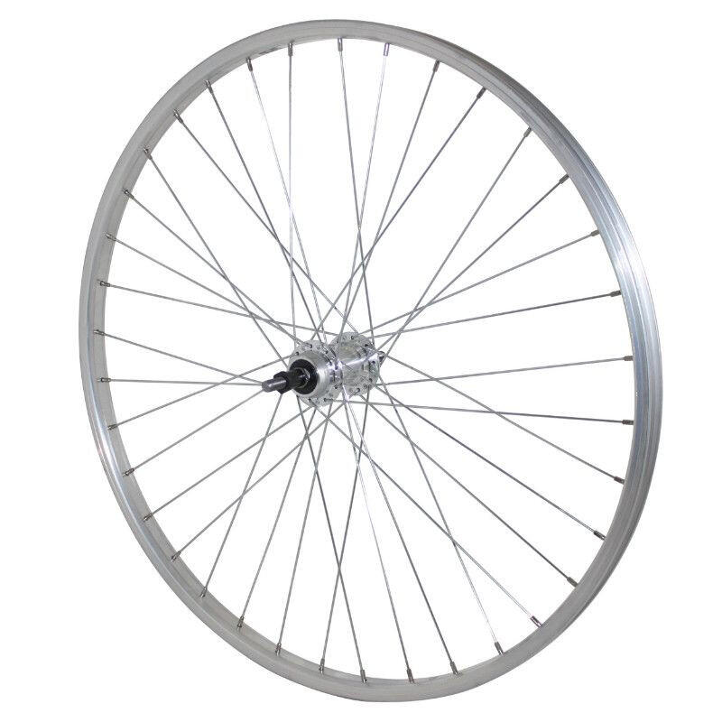 Velox - Roue De Vélo Vtt Arrière Aluminium Moyeu Aluminium Axe Plein Velox 7-6v. - Roue - Gris - 26" - Decathlon