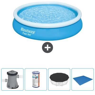 Bestway fast set rond - 366x76 cm + accessoires cb52