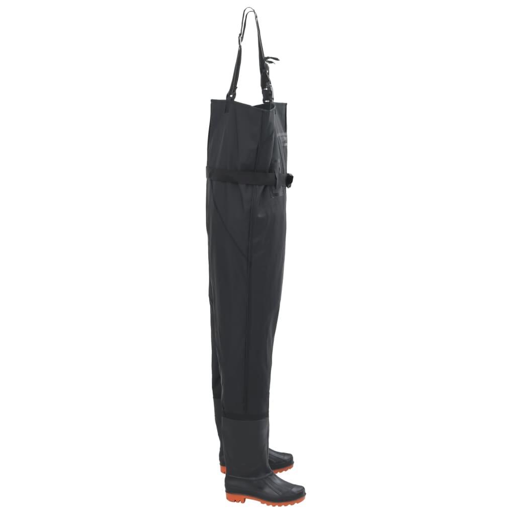 Duurzaam Vidaxl Waadpak met Laarzen en Riem Maat 42 Zwart 3/4