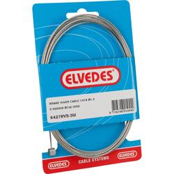 Câble Frein Arrière Elvedes Acier Inoxydable 4m - 2 Nippels 7x6 5.5x10